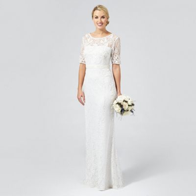 Debut Ivory 'Paloma' lace and beaded wedding dress